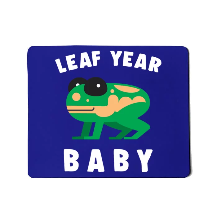 Frog Lovers Leaf Year Leaf Birthday Jumping Funny Gift Mousepad