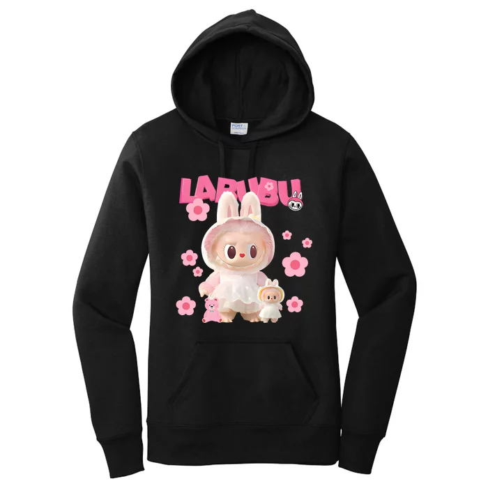 Funny Labubu Lover Cute Labubu The Monsters Women's Pullover Hoodie