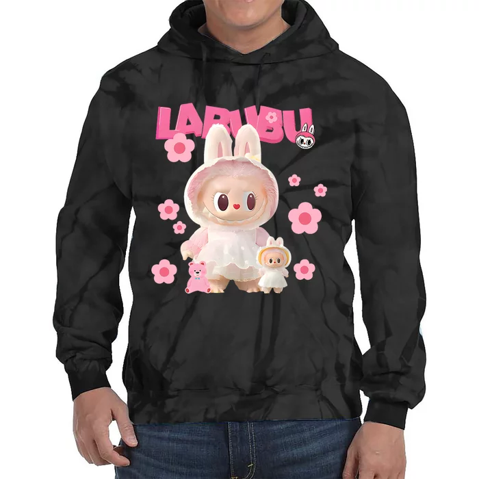 Funny Labubu Lover Cute Labubu The Monsters Tie Dye Hoodie