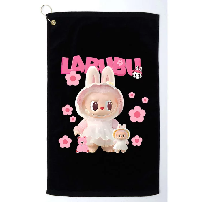 Funny Labubu Lover Cute Labubu The Monsters Platinum Collection Golf Towel