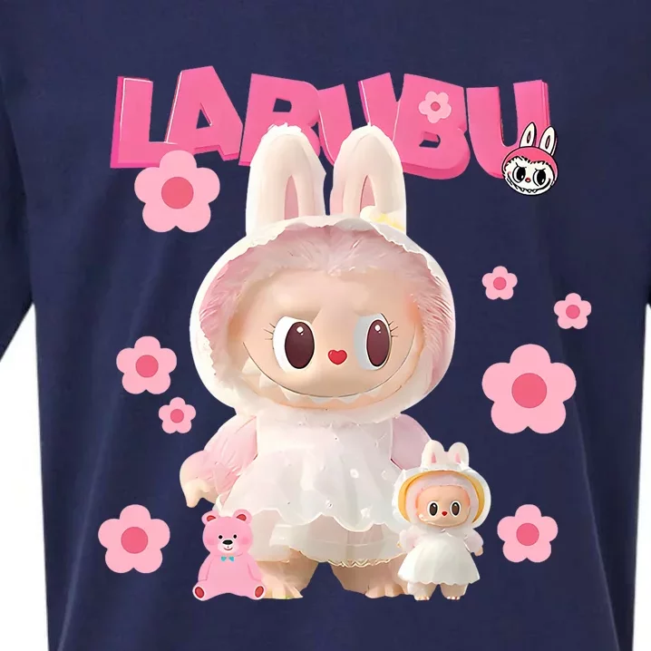 Funny Labubu Lover Cute Labubu The Monsters Sueded Cloud Jersey T-Shirt