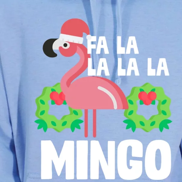 Fa La La Mingo Santa Christmas Flamingo Gift Great Gift Unisex Surf Hoodie