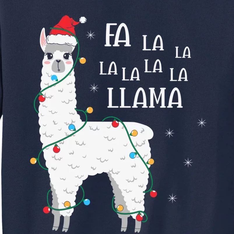 Fa La La Llama Christmas Lllama Essential Tall Sweatshirt