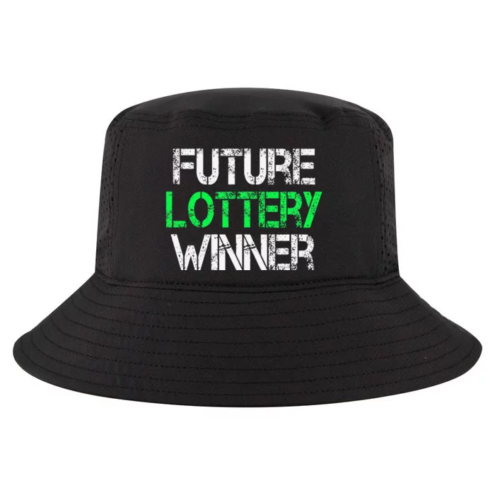 Funny Lottery Lover Scratch Off Future Lottery Winner Cool Comfort Performance Bucket Hat