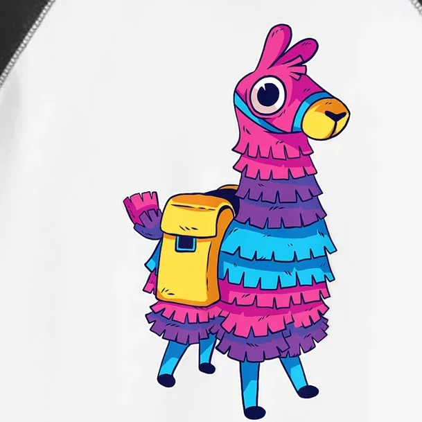 Funny Loot Llama Pinata With Yellow Saddlebag Toddler Fine Jersey T-Shirt