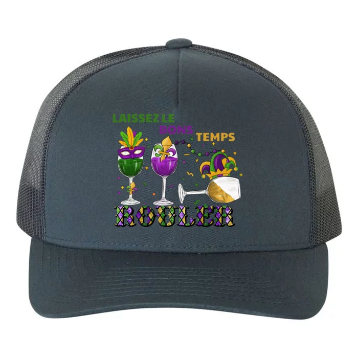 Funny Laissez Les Bons Temps Rouler Mardi Gras Yupoong Adult 5-Panel Trucker Hat