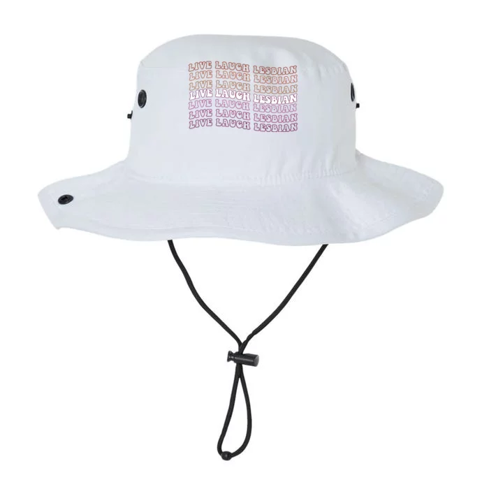 Funny Live Laugh Lesbian Pride LGBTQ Matching Family Women Legacy Cool Fit Booney Bucket Hat