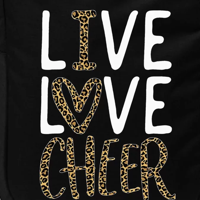 funny Live Love Cheer Cheerleading Cheerleader Impact Tech Backpack