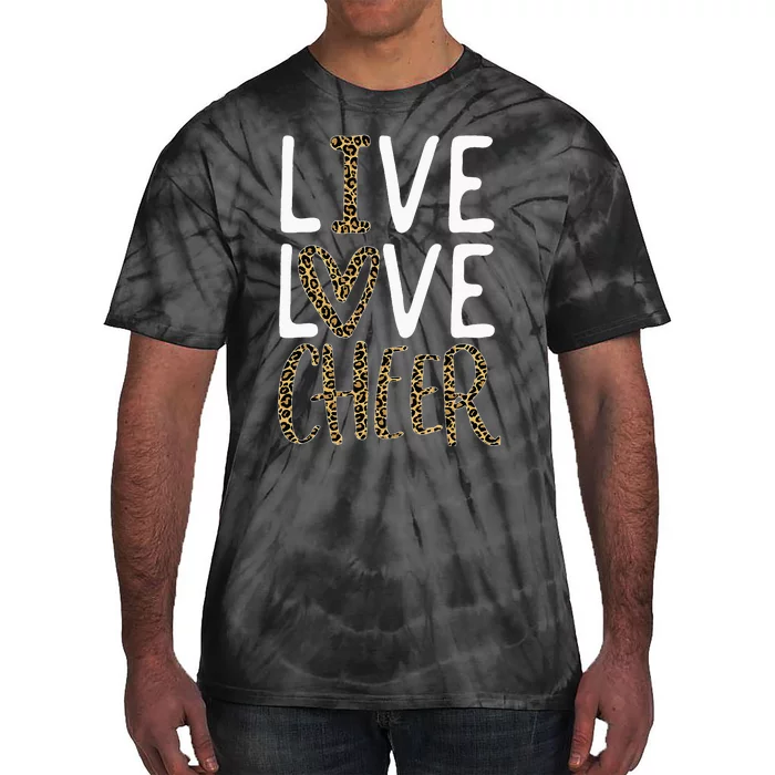 funny Live Love Cheer Cheerleading Cheerleader Tie-Dye T-Shirt