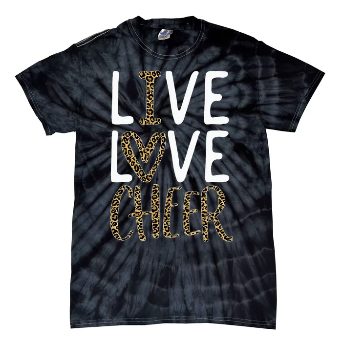 funny Live Love Cheer Cheerleading Cheerleader Tie-Dye T-Shirt