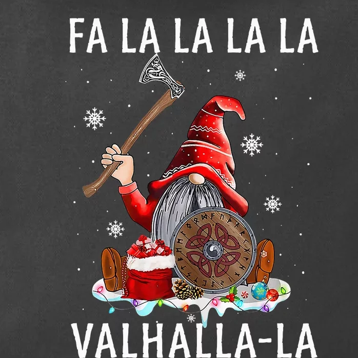 Fa La La Valhalla Xmas Gnome Beard Viking Weapon Christmas Zip Tote Bag