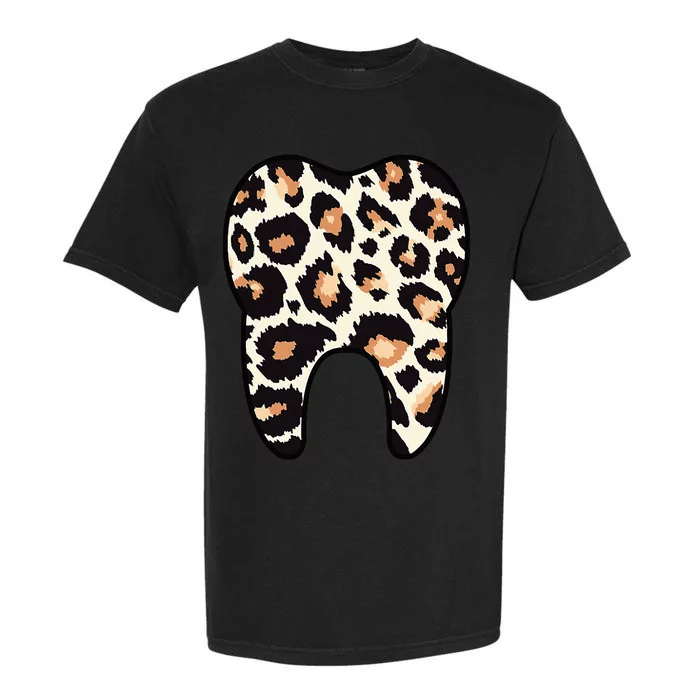 Funny Leopard Leo Dental Hygienist Teeth Assistant Dentistry Garment-Dyed Heavyweight T-Shirt