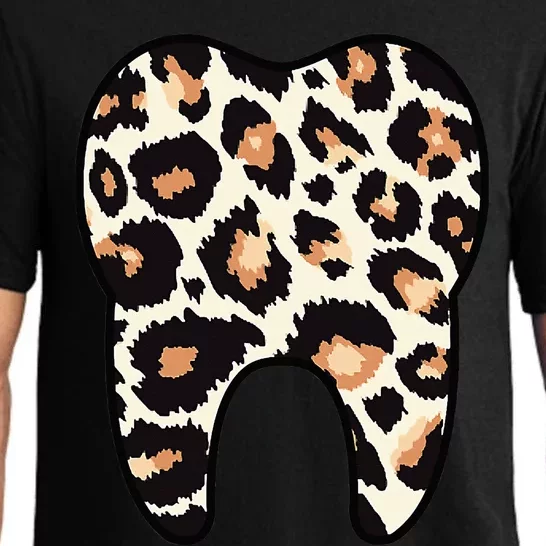 Funny Leopard Leo Dental Hygienist Teeth Assistant Dentistry Pajama Set