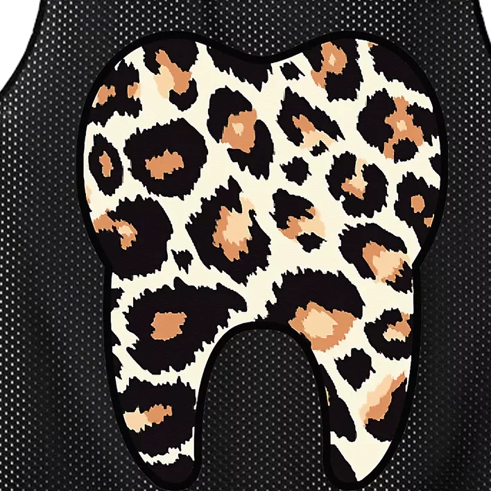 Funny Leopard Leo Dental Hygienist Teeth Assistant Dentistry Mesh Reversible Basketball Jersey Tank