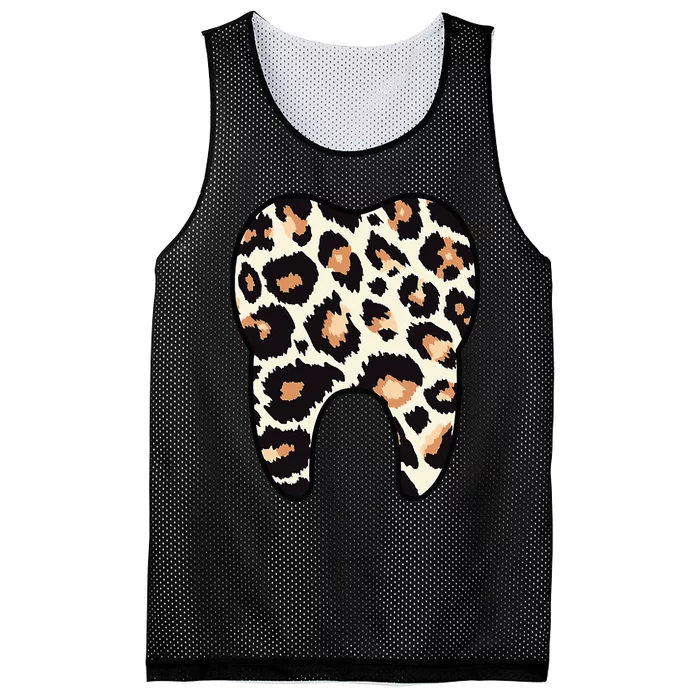 Funny Leopard Leo Dental Hygienist Teeth Assistant Dentistry Mesh Reversible Basketball Jersey Tank