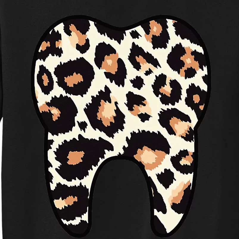 Funny Leopard Leo Dental Hygienist Teeth Assistant Dentistry Tall Sweatshirt