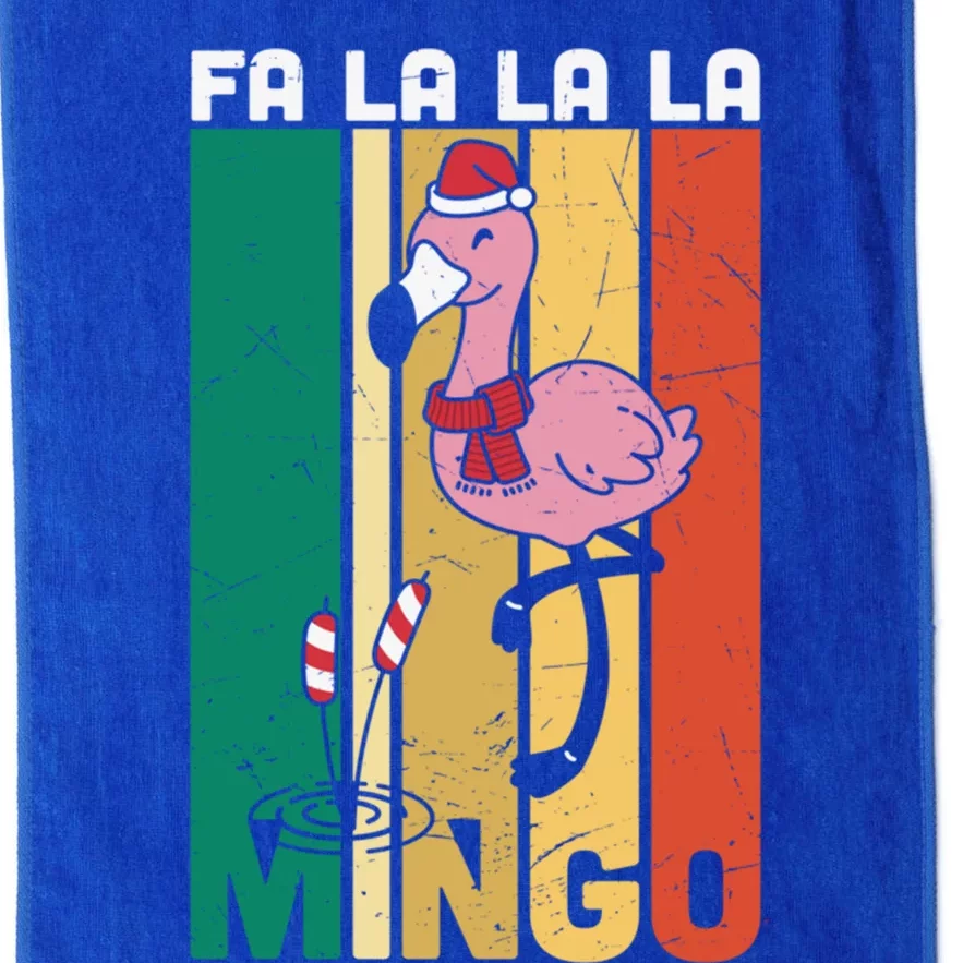 Fa La La La Mingo Flamingo Christmas In July Summer Xmas Cute Gift Platinum Collection Golf Towel