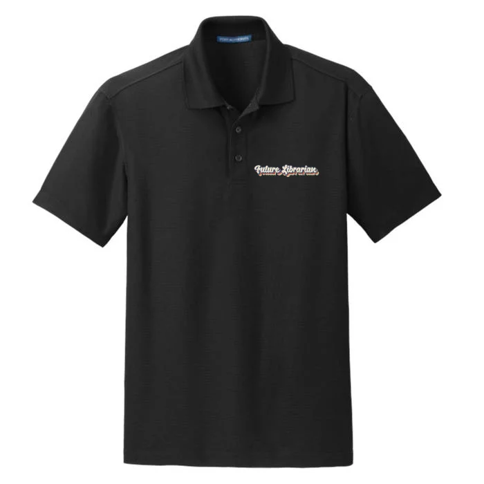 Future Librarian Library Science Student Major Graduation Dry Zone Grid Performance Polo