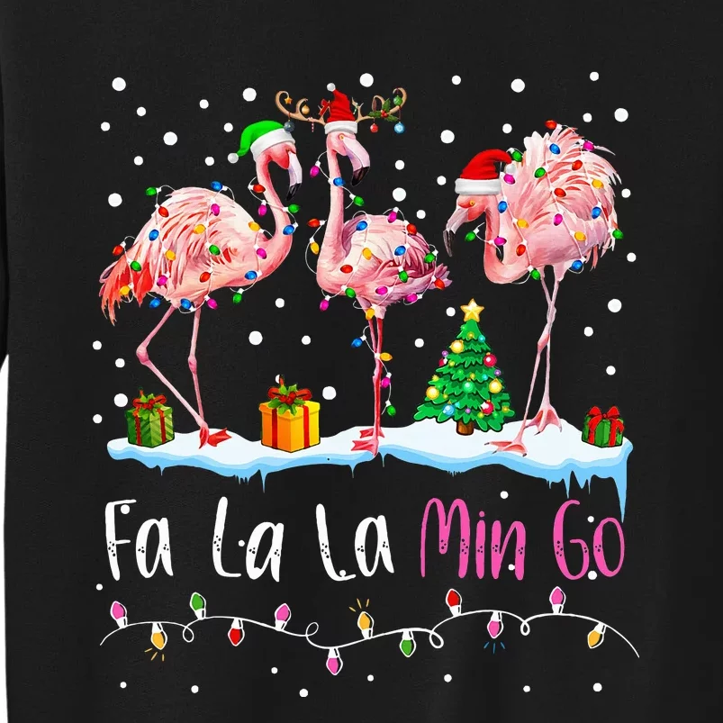 Fa La La La Mingo Flamingo Christmas Tall Sweatshirt