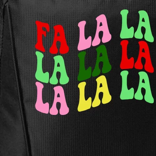 Fa La La Groovy Christmas City Backpack