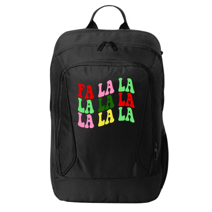 Fa La La Groovy Christmas City Backpack