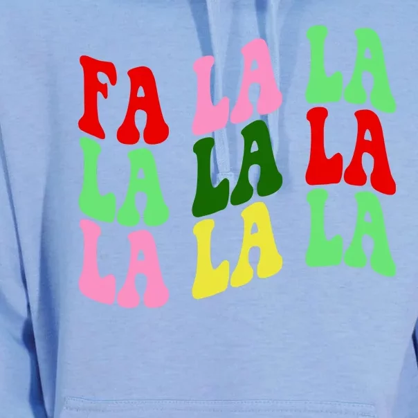 Fa La La Groovy Christmas Unisex Surf Hoodie