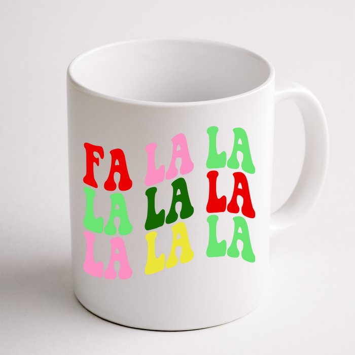 Fa La La Groovy Christmas Front & Back Coffee Mug