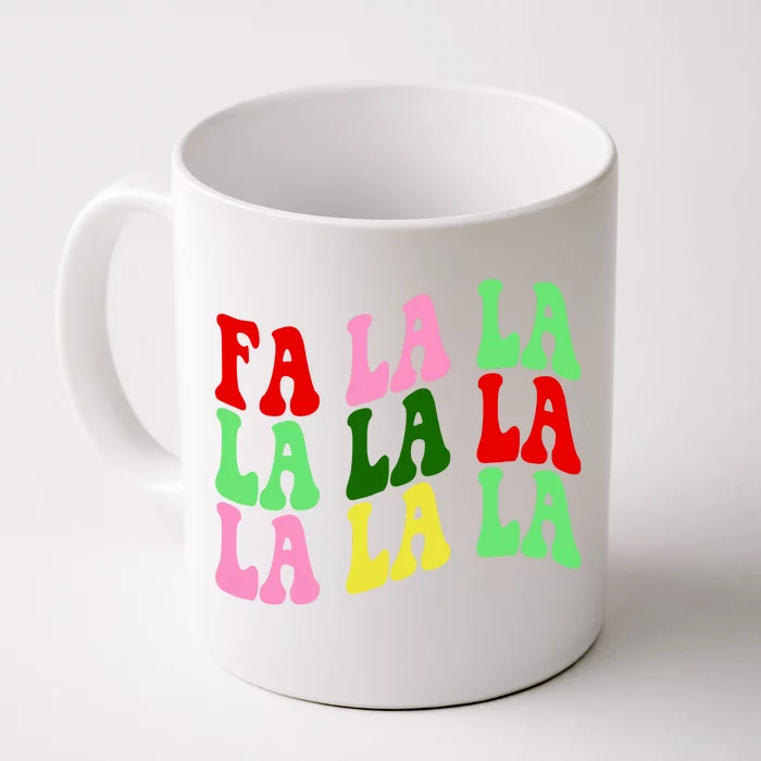 Fa La La Groovy Christmas Front & Back Coffee Mug