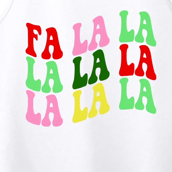 Fa La La Groovy Christmas Performance Tank