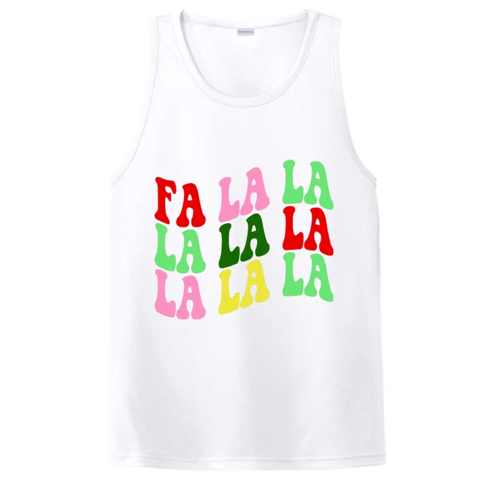 Fa La La Groovy Christmas Performance Tank