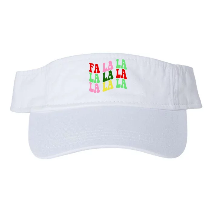 Fa La La Groovy Christmas Valucap Bio-Washed Visor