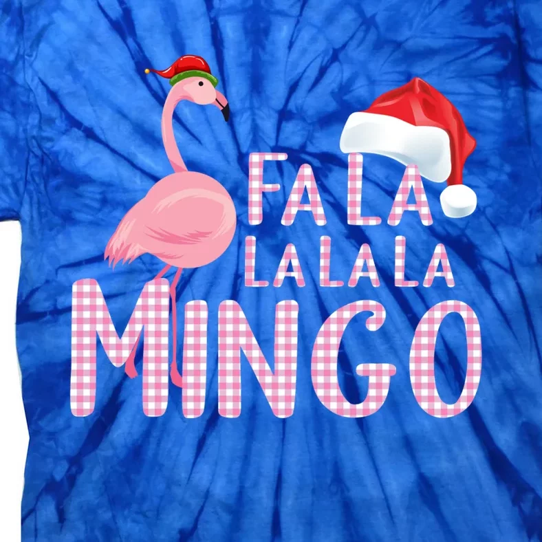 Fa La La La Mingo Flamingo For Christmas Funny Gift Tie-Dye T-Shirt