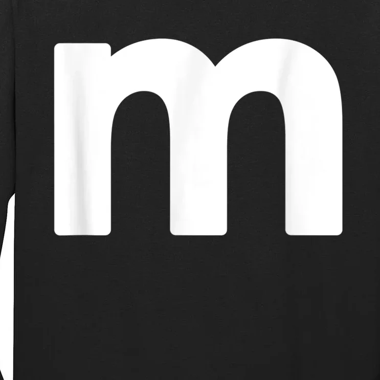 Funny Letter M Chocolate Candy Halloween Team Groups Costume Tall Long Sleeve T-Shirt