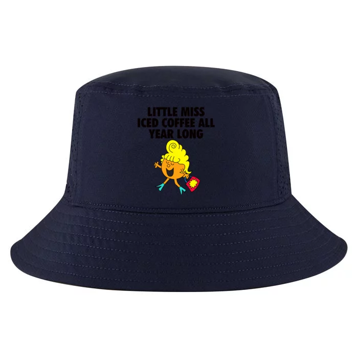 Funny Little Miss Iced Coffee All Year Long Cool Comfort Performance Bucket Hat