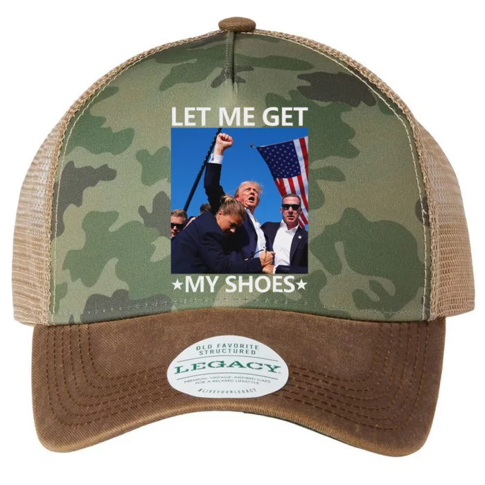 Funny Let Me Get My Shoes And Conquer Legacy Tie Dye Trucker Hat