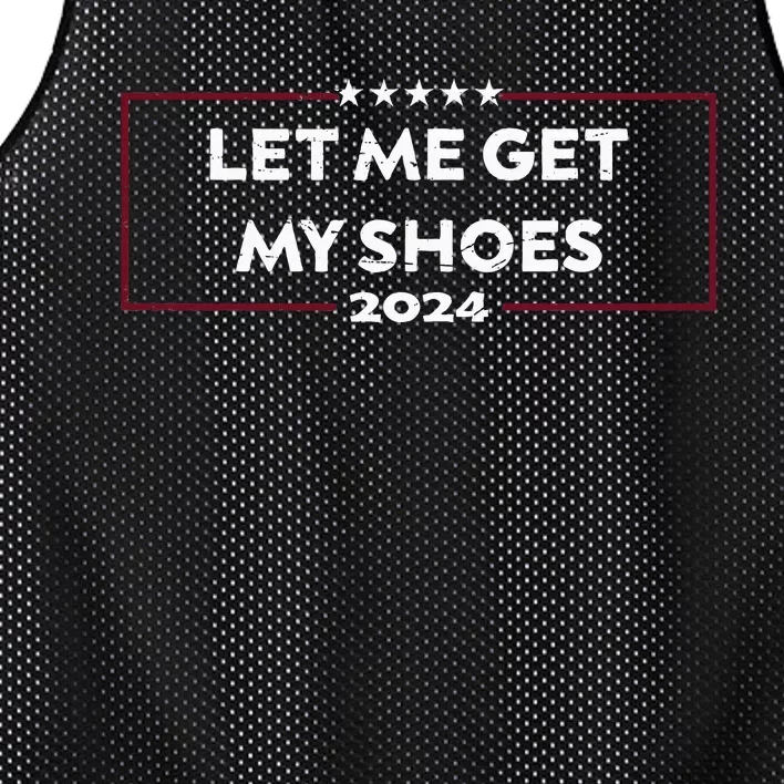 Funny Let Me Get My Shoes Mesh Reversible Basketball Jersey Tank