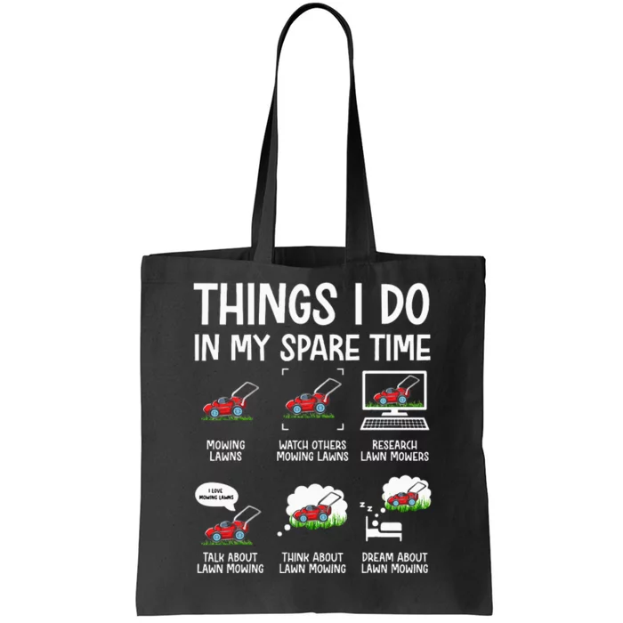 Funny Lawn Mower Landscaper Humor Tote Bag