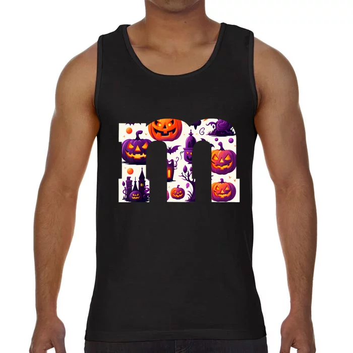 Funny Letter M Groups Halloween Team Groups Costume Comfort Colors® Tank Top