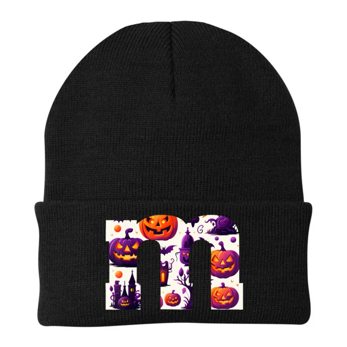 Funny Letter M Groups Halloween Team Groups Costume Knit Cap Winter Beanie