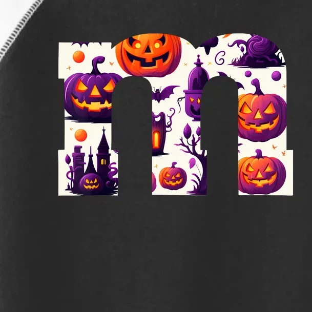 Funny Letter M Groups Halloween Team Groups Costume Toddler Fine Jersey T-Shirt