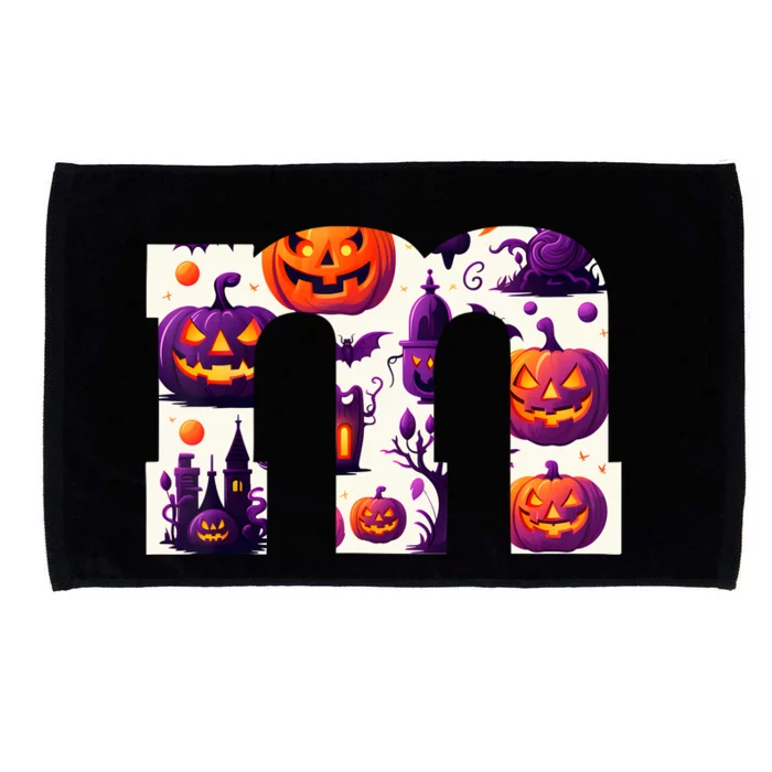 Funny Letter M Groups Halloween Team Groups Costume Microfiber Hand Towel