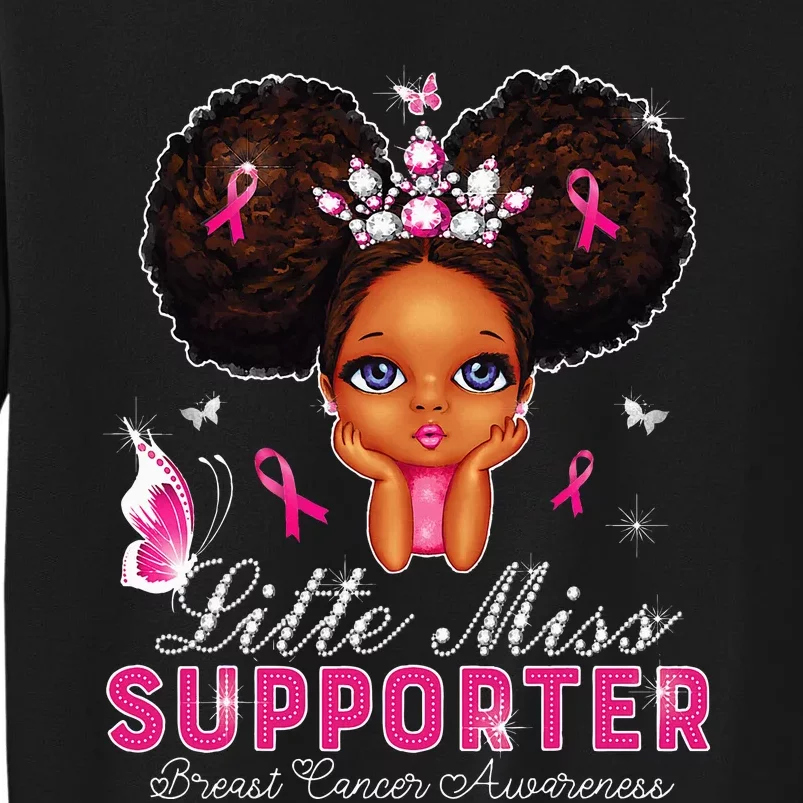 funny Little Miss Supporter breast cancer awareness Sweatshirt