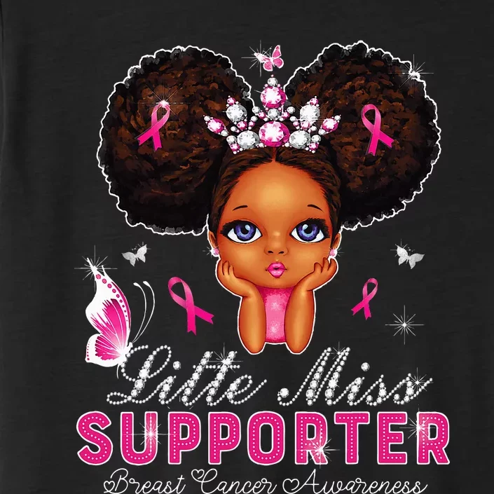 funny Little Miss Supporter breast cancer awareness ChromaSoft Performance T-Shirt