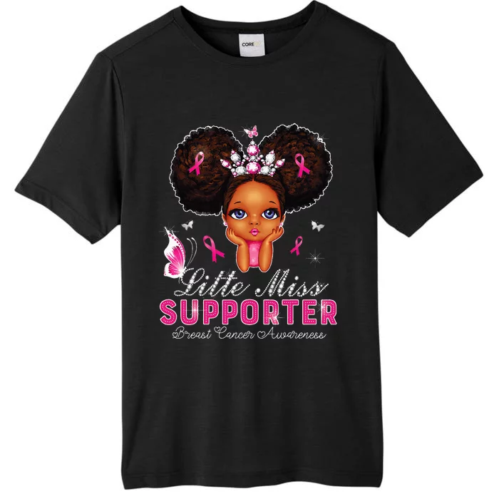 funny Little Miss Supporter breast cancer awareness ChromaSoft Performance T-Shirt