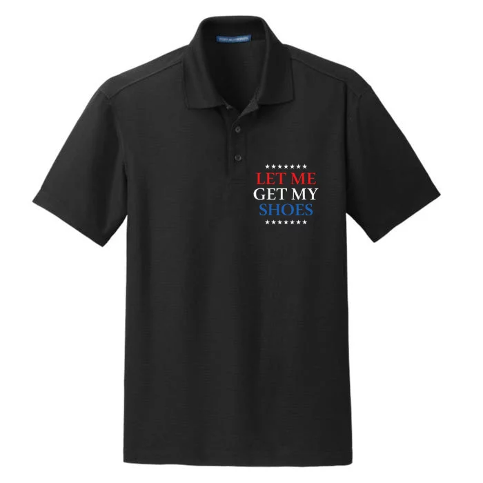 Funny Let Me Get My Shoes Dry Zone Grid Performance Polo