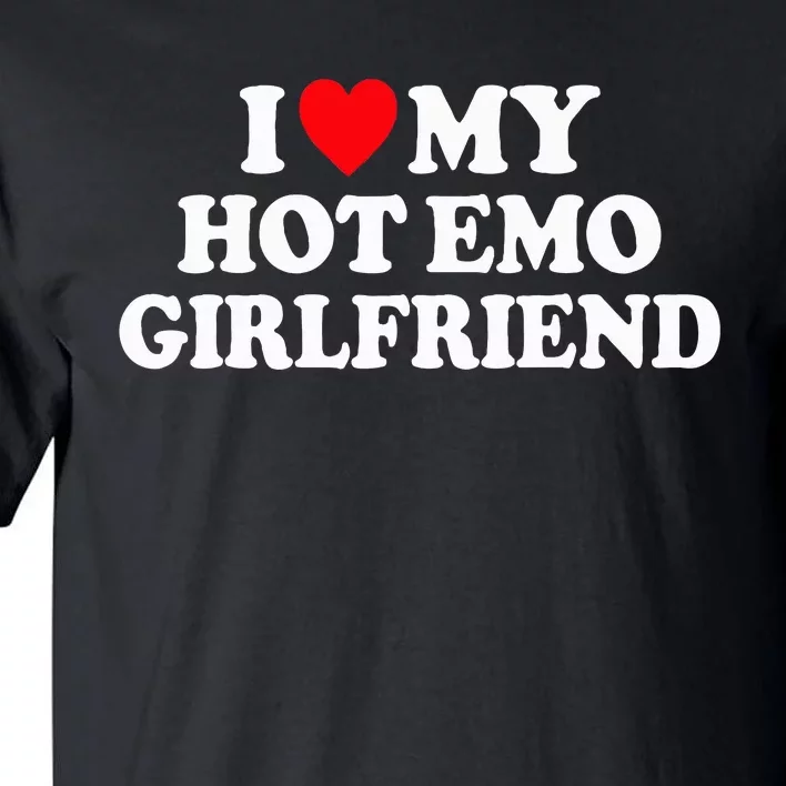 funny Love My Hot Emo Girlfriend GF Red Heart Tall T-Shirt