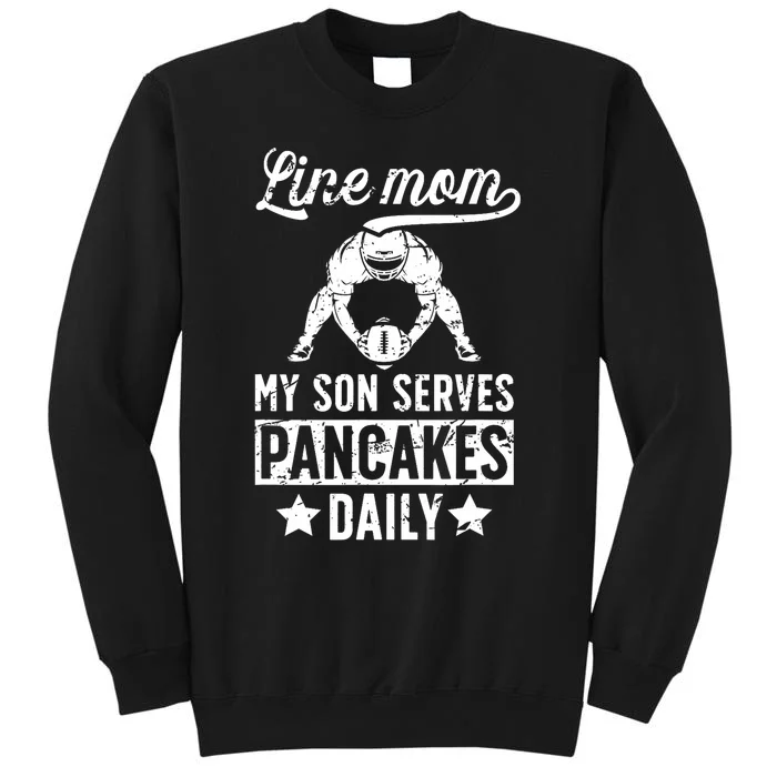 Football Line Mom Funny Mom Of A Football Lineman Mama Sweatshirt