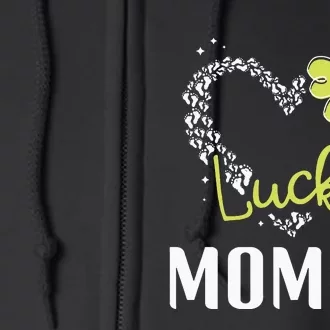 Funny Lucky Momma St Patricks Day gift Full Zip Hoodie