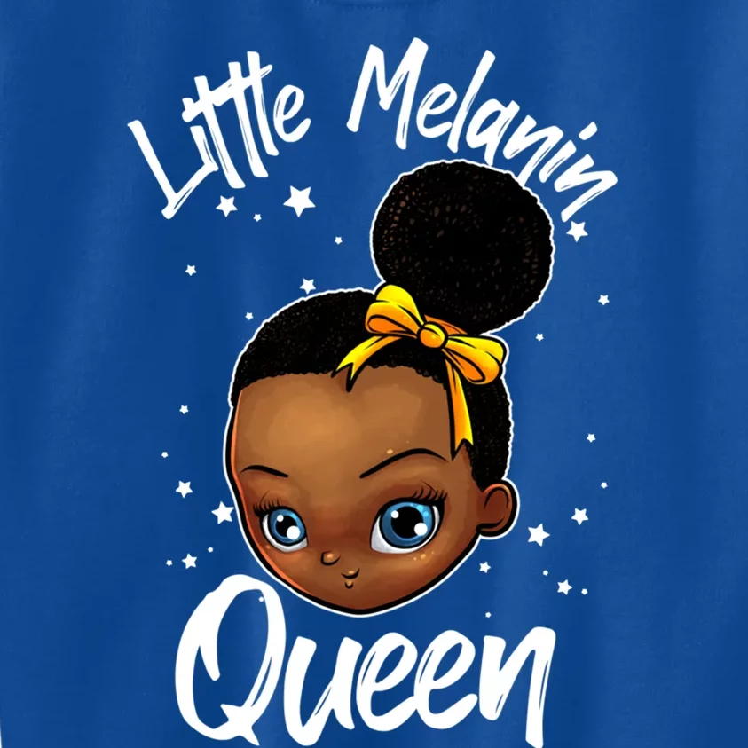 Funny Little Melanin Gift Black History Magic Gift Kids Sweatshirt