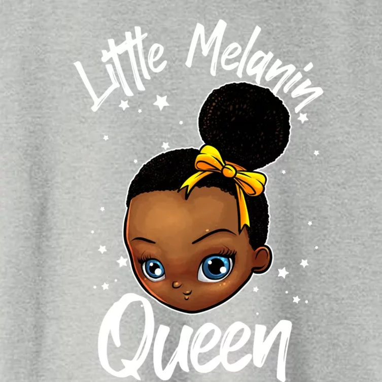 Funny Little Melanin Gift Black History Magic Gift Women's Crop Top Tee